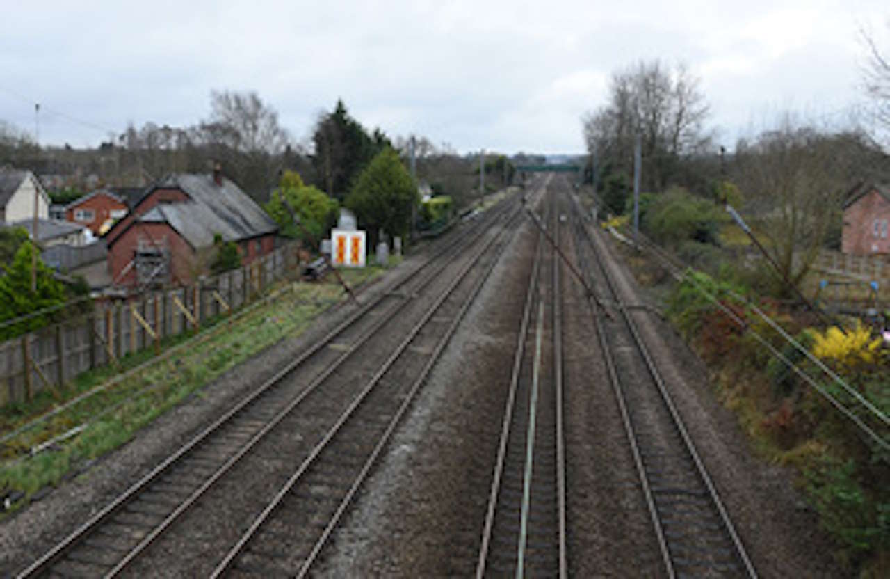 The scene of the incident at Euxton Junction..