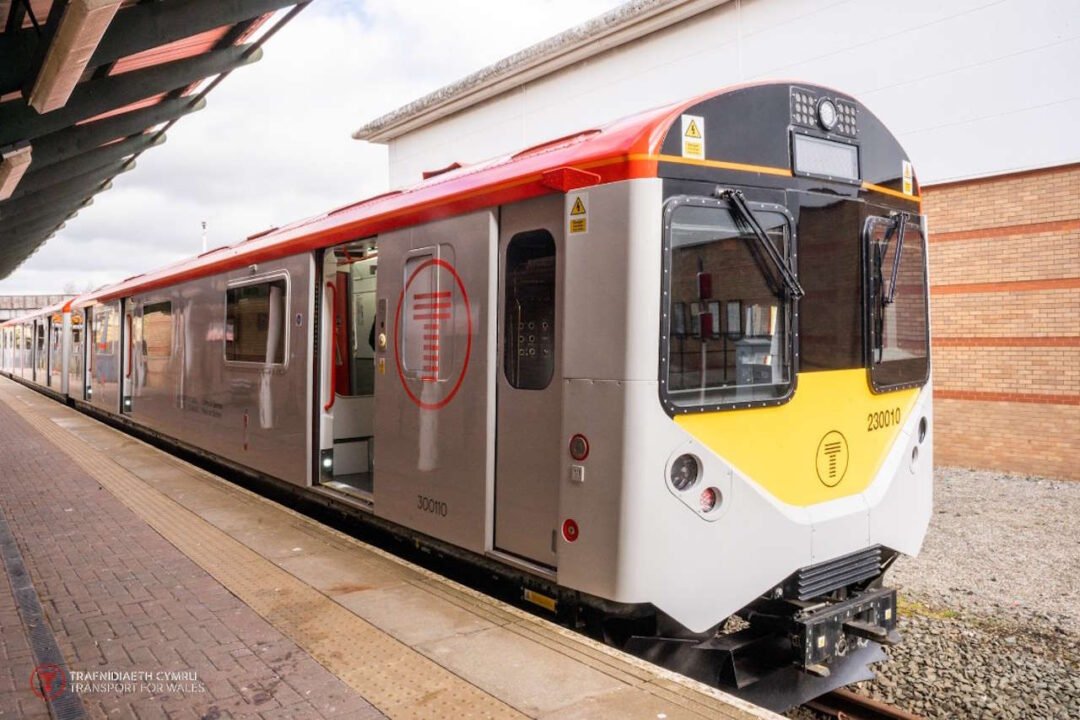 Transport for Wales Class 230 on the Borderlands line. // Credit: Transport for Wales