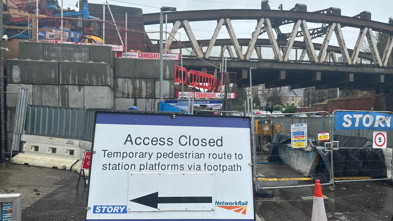 Anniesland AfA site viewed from Great Western Road - Network Rail