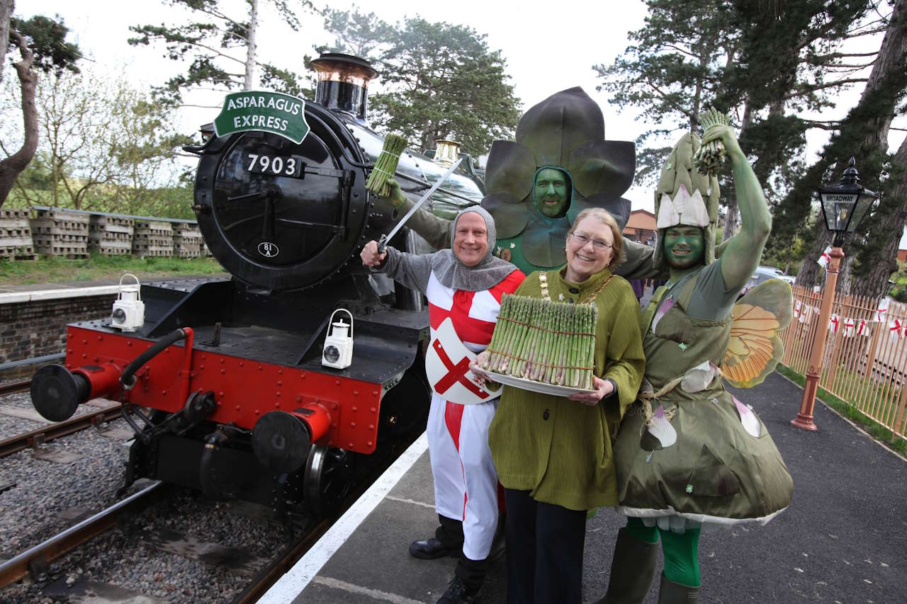 The Asparagus Express the last time the event was held on the GWSR.