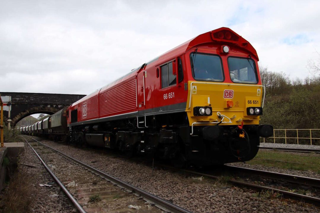 66551 on its first service. // Credit: DB Cargo