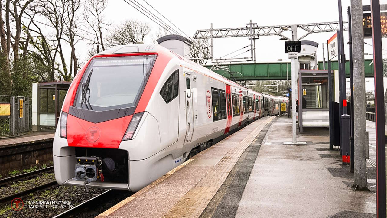 Class 756 train on test