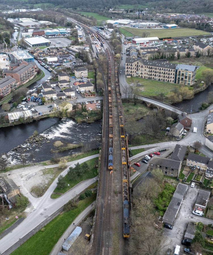 Work at Huddersfield as part of the Transpennine Route Upgrade. // Credit: Network Rail