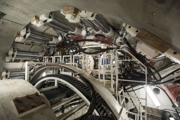 Interior of TBM Anne. // Credit:HS2