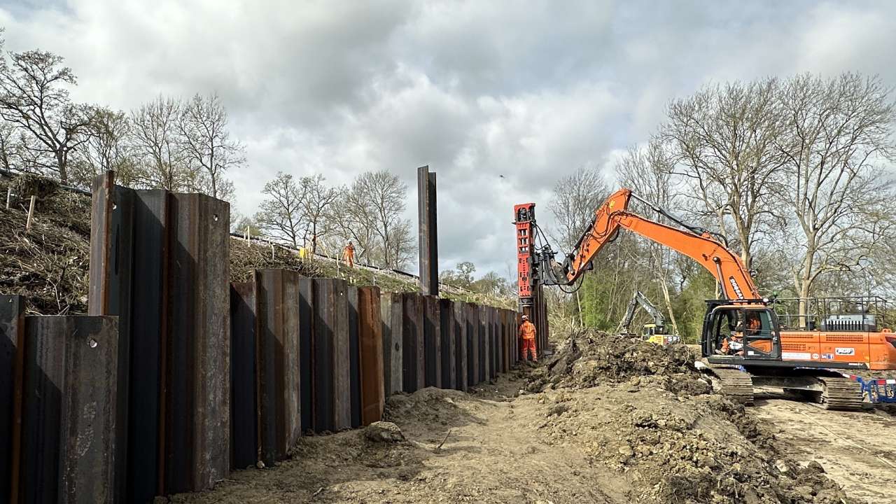 Network Rail has successfully completed repairs to a landslip near Edenbridge