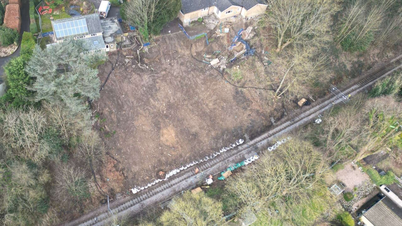 Site of the Baildon landslip