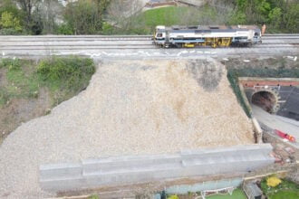 Yorkshire railway line reopens after seven-week closure following landslip