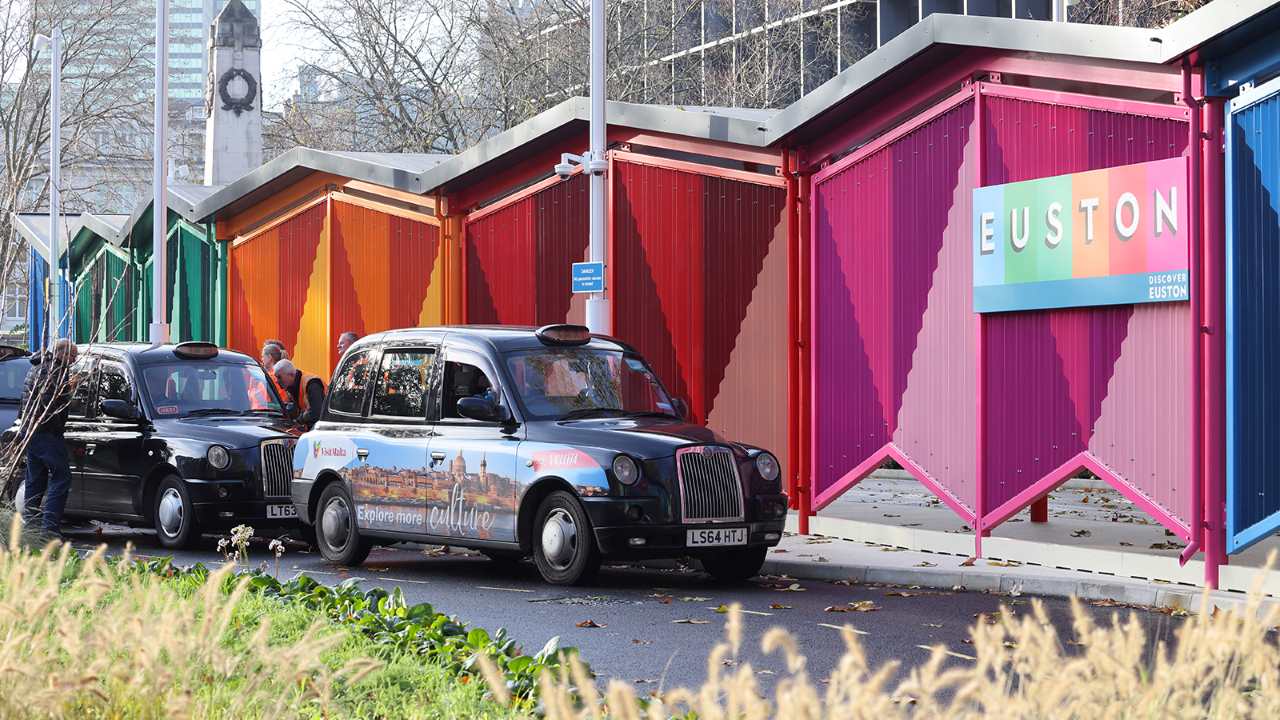 New Taxi Rank at Euston railway station