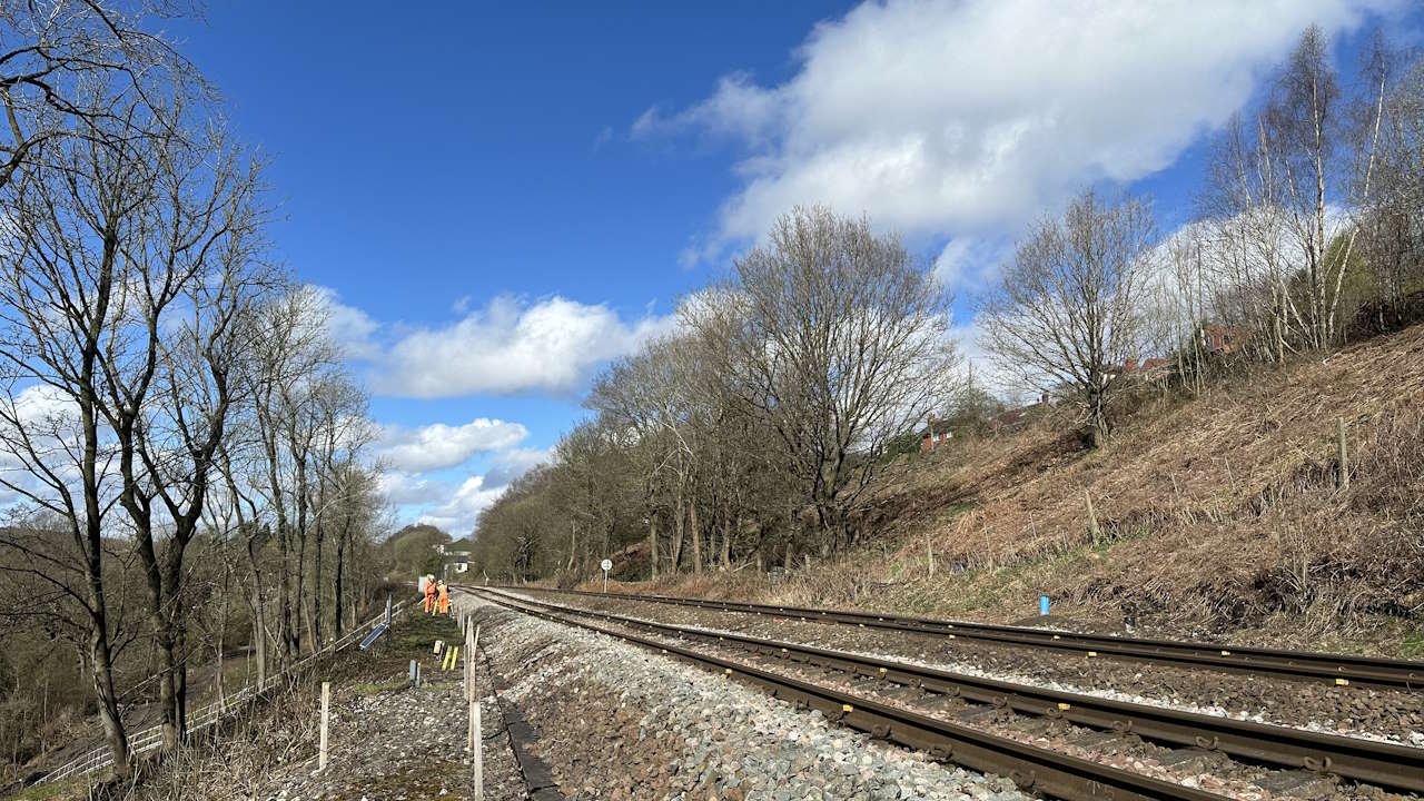 The site of emergency work at Hague Fold