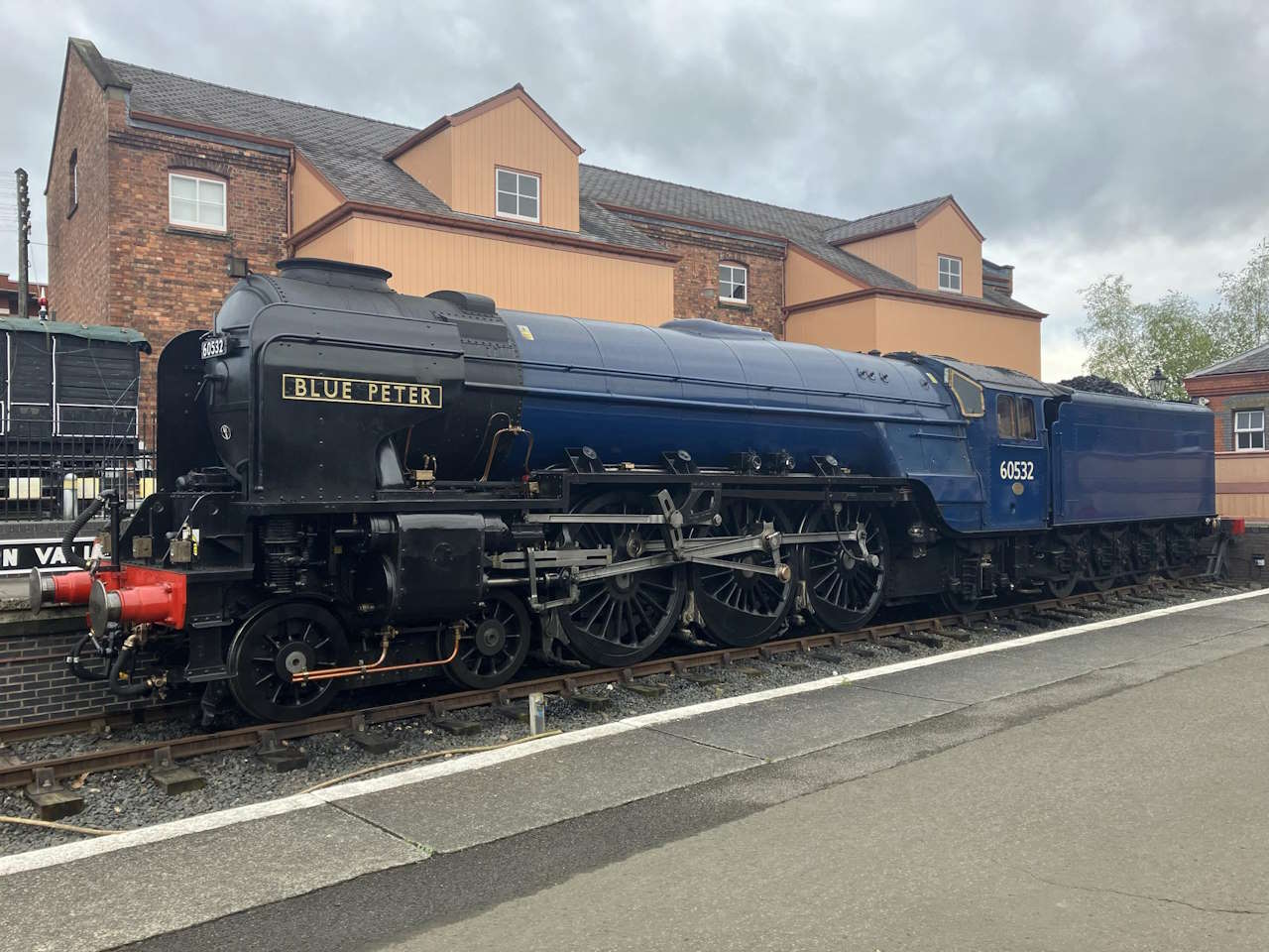 Blue Peter steam locomotive set for special event