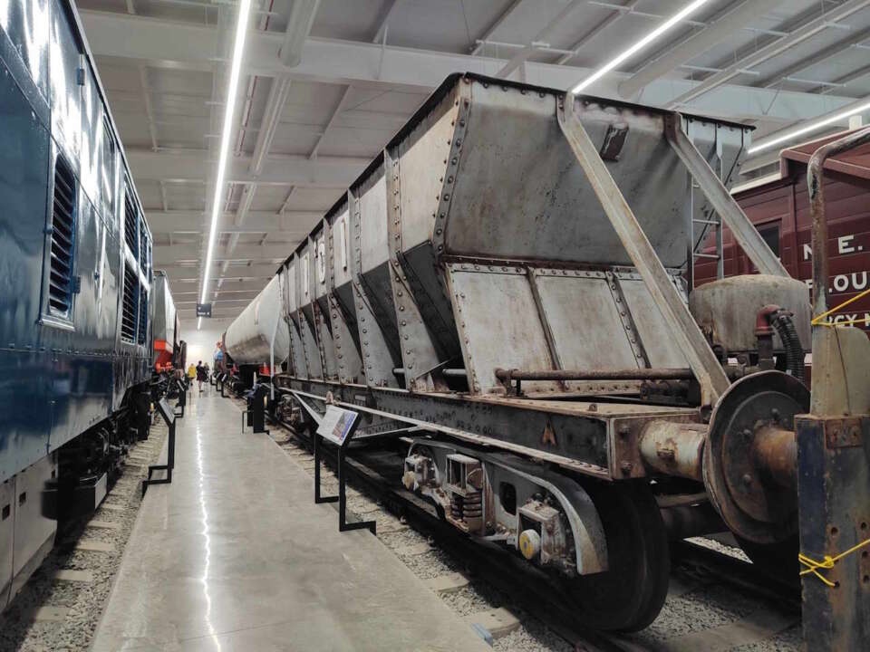 Wagons inside The New Hall