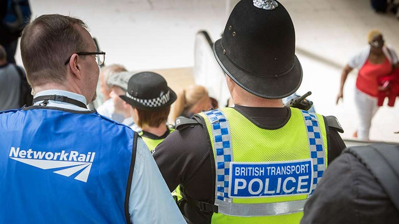 British Transport Police and Rail staff. // Credit: Network Rail