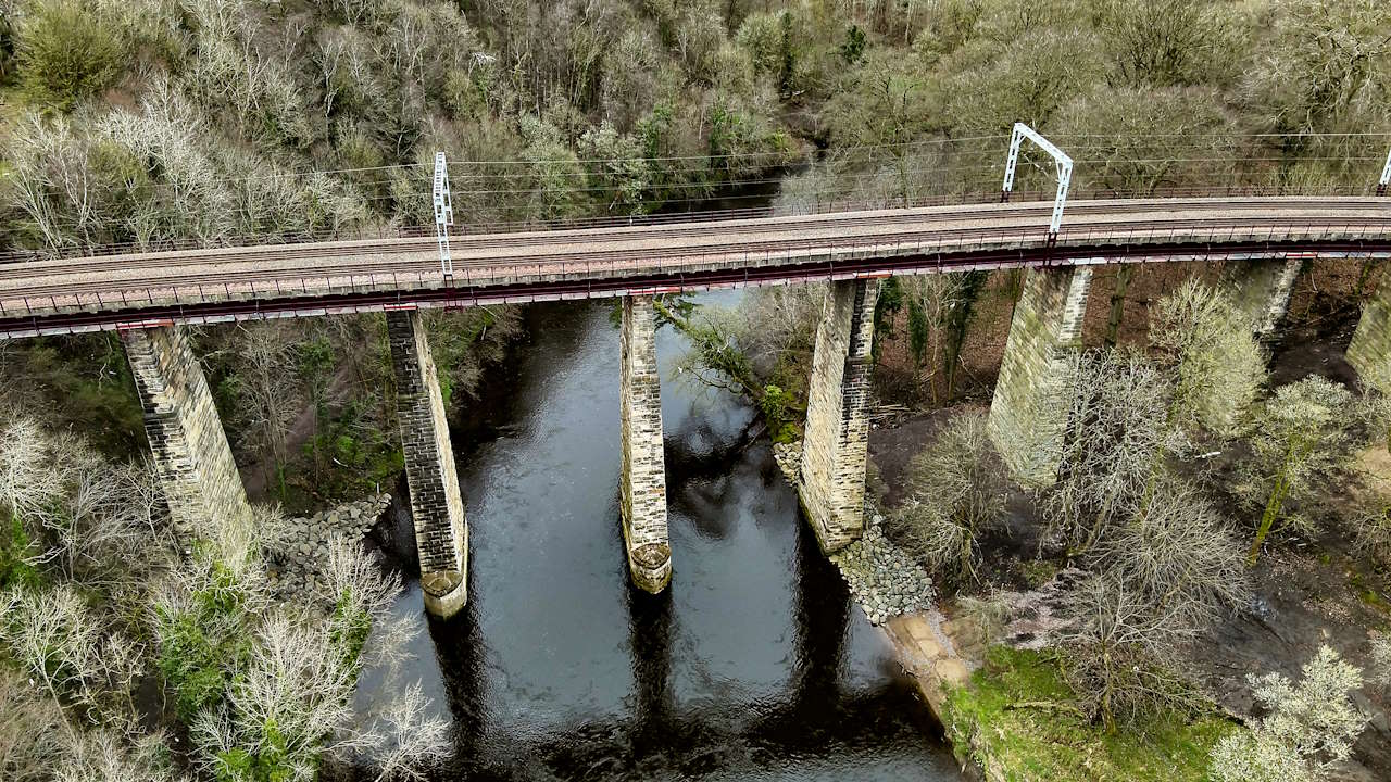 Camps Viaduct after he scaffolding had been removed. // Credit: Network Rail