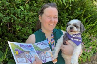 Pet dogs feature in book that helps nervous train travellers