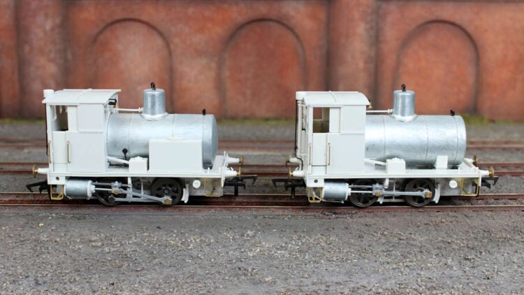 Unpainted versions of Rapido Trains UK fireless 00 gauge locomotive Caledonia.  // Credit: Rapido Trains UK
