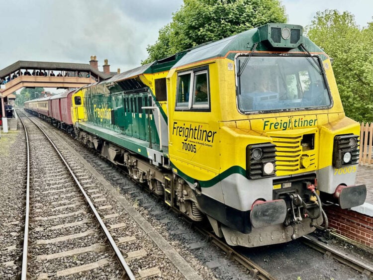 Freightliner's 70005 made a Class 70 debut at the SVR. DAVID BISSETT