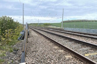 East Midlands train involved in near miss with track worker