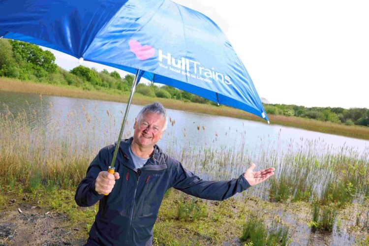 Jon Mitchell explaining the site. // Credit: Hull Trains