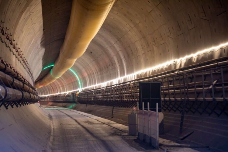 View of down-track tunnel at the South Portal Site. // Credit: HS2