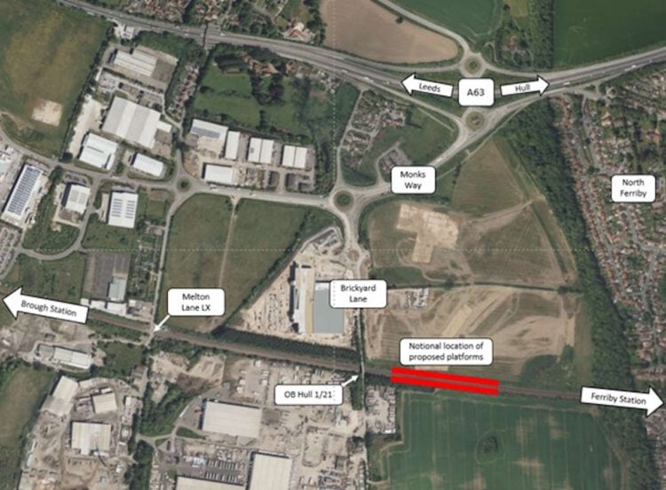 Proposed site for the new station. // Credit: East Riding of Yorkshire Council