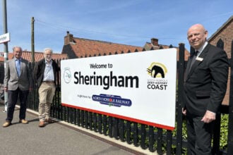 Welcome signs at Norfolk railway station will boost tourism