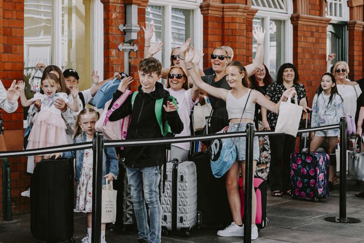 Picture of holiday-makers in Skegness