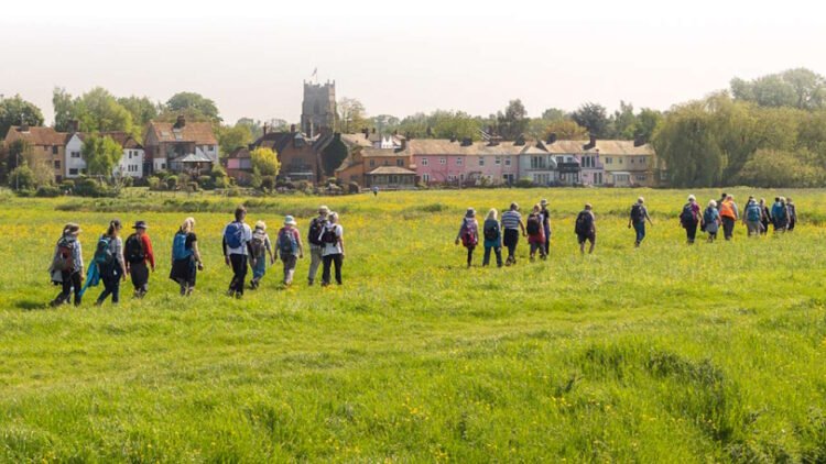 Walkers in Suffolk. // Credit: Suffolk Walking Festival