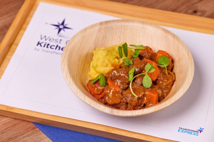 Braised beef stew is a new option from West Coast Kitchen. // Credit: TransPennine Express