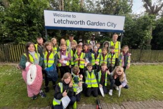 Local Cub group take to the gardens at Letchworth Garden City