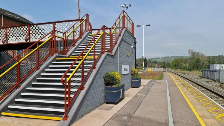 Upgrades completed to Duffield station footbridge, Network Rail