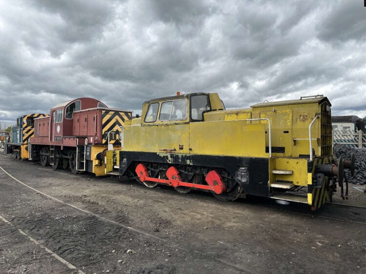 The sentinel shunter at Wensleydale Railway's Leeming Bar station. // Credit: Nick Keegan, Wensleydale Railway