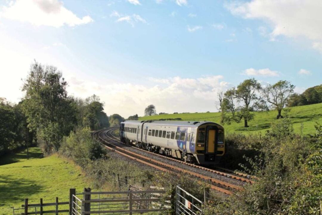 A view of the Bentham Line at Starricks Farm near Carnforth. Credit: Ollie Rouse.