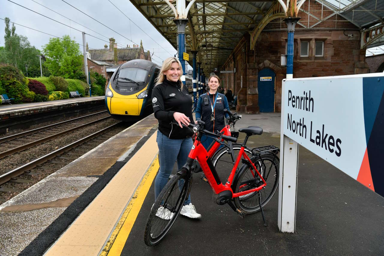 Avanti West Coast has partnered with Cumbrian cycle business, Arragon’s Cycles, to make Penrith station a designated pick-up point for bike hire – giving visitors to the Lakes a seamless transfer between train and bike. // Credit: Stuart Walker/Avanti West Coast