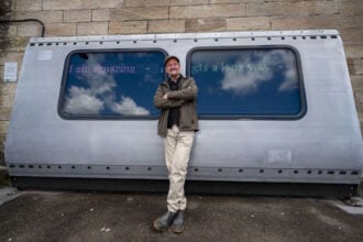 Part of redundant train carriage at Scottish station raises awareness of mental health