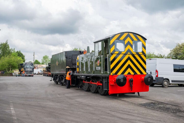 Class 04 No. D2280 is outshopped in a fresh BR green colour at Toddington on the Gloucestershire Warwickshire Railway
