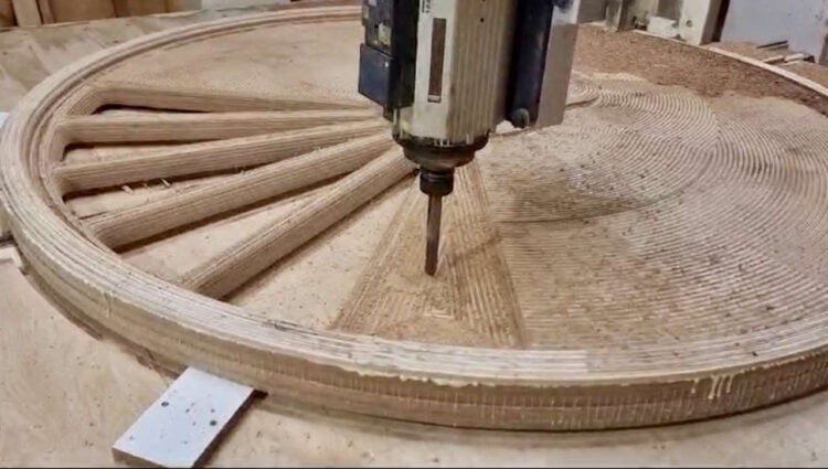 Machining the spokes. // Credit: GCR 567 Locomotive Group