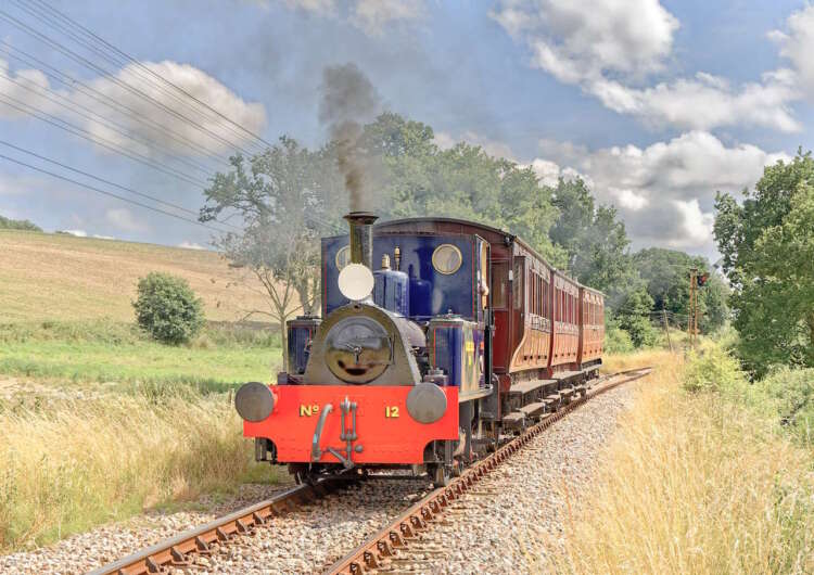 Marcia works a vintage set of coaches between Wittersham Road and Rolvenden