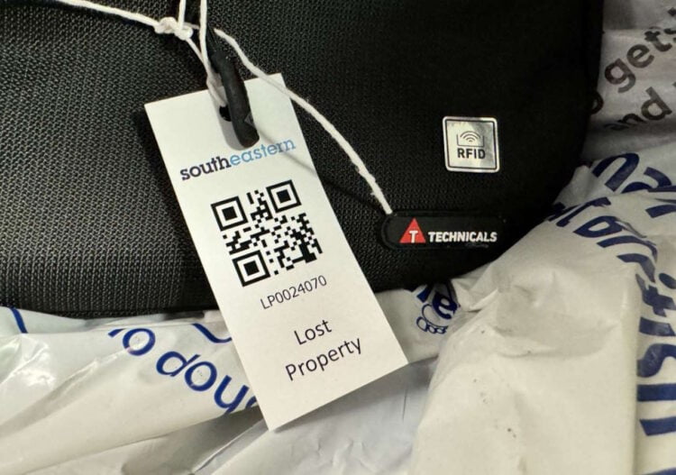 SoutheasternlLost property QR code. // Credit: Southeastern