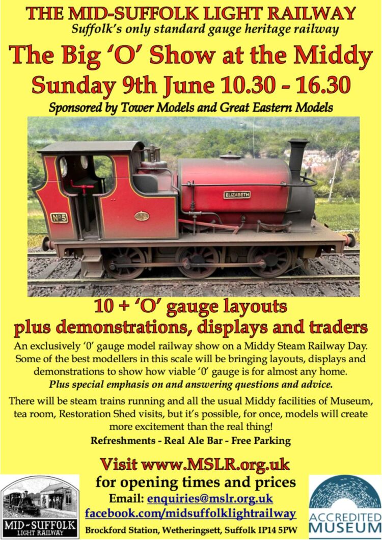 Flyer advertising the Middy's Big 'O' Show // Credit: Mid-Suffolk Light Railway