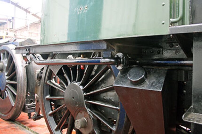 New lengths of vacuum pipe in place - 82045 Steam Locomotive Trust
