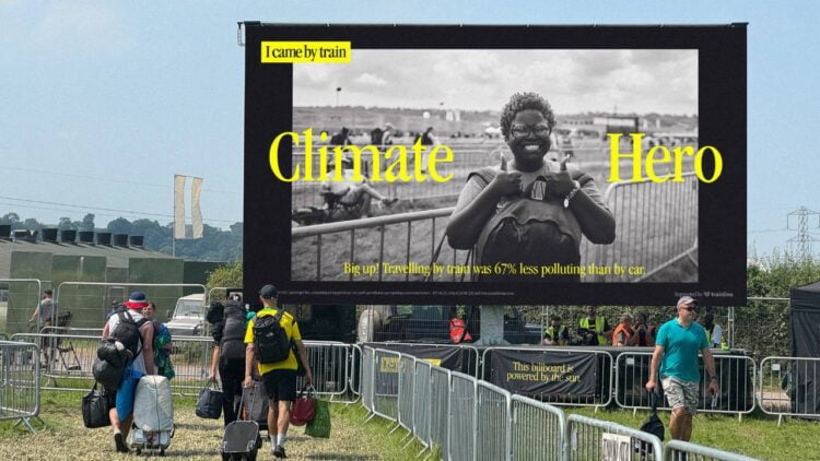 People are being praised as climate heroes as they take the train to Glastonbury - Trainline