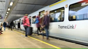 Thameslink train at London Blackfriars - Govia Thameslink Railway