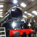 Tornado with all lamps working - A1 Steam Locomotive Trust