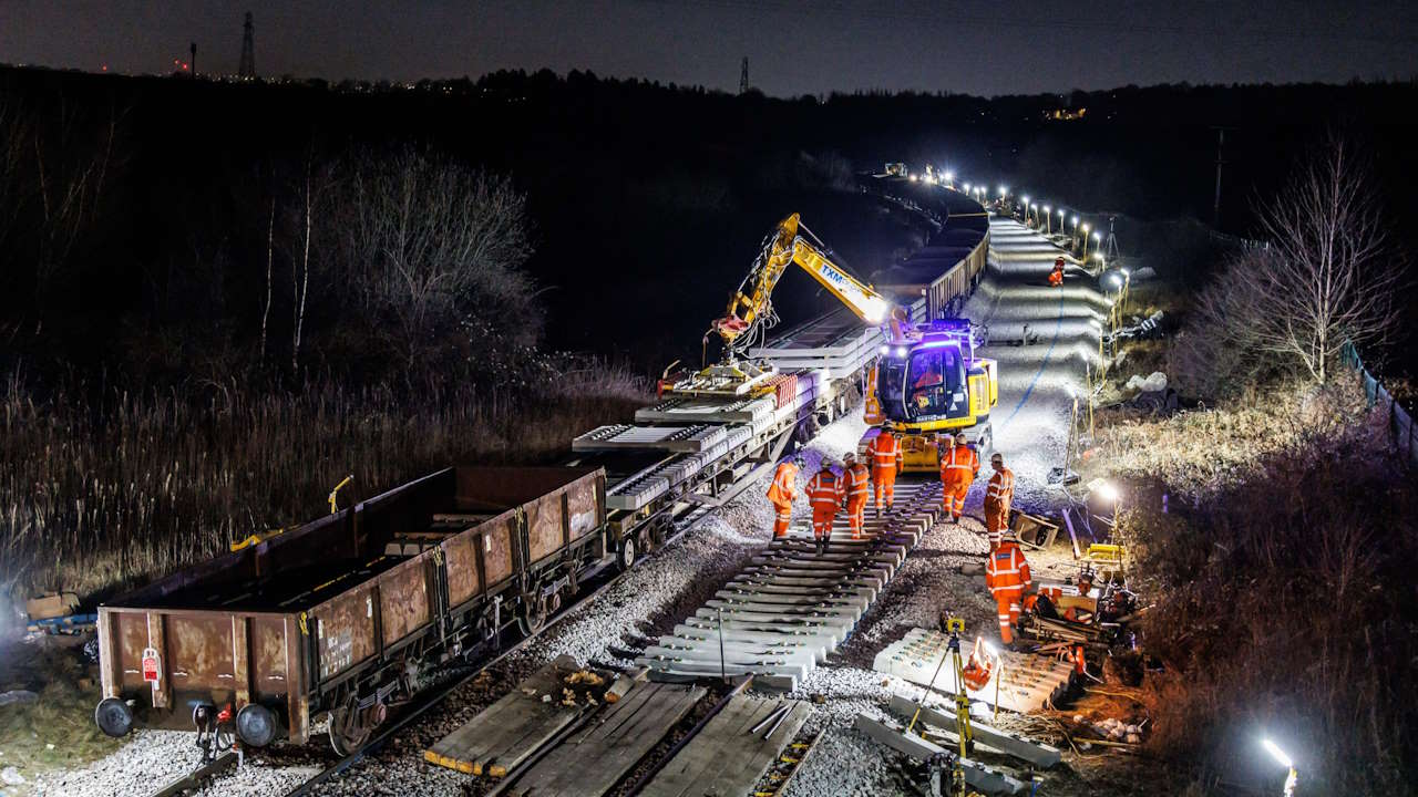 Picture of Work on the Trans Pennine Upgrade