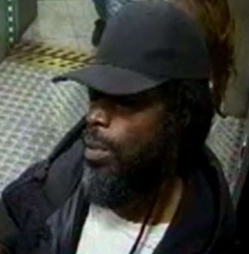 CCTV image of assault at Borough London Underground station. // Credit: British Transport Police