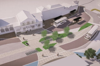 New forecourt design for Wiltshire railway station