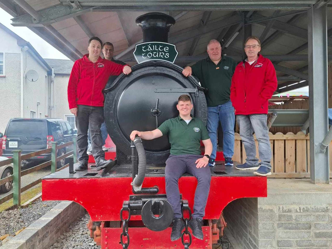 Participants in “The Hills of Dongal Tour” at the County Donegal Railway Heritage Centre. // Credit: Táilte Tours