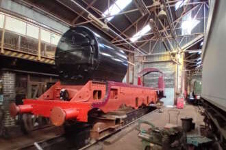 Progress for steam locomotive 5551 The Unknown Warrior