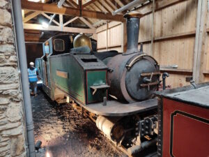 Earl of Merioneth in the shed at Boston Lodge