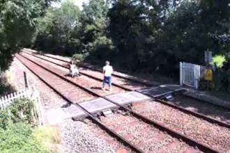 Watch: Alarming footage released of railway trespass in Nottinghamshire